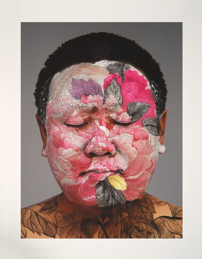 Huang Yan, Self Portrait, Archival Inkjet Print with Pochoir, Ed200, 2008, 31.75 x 23.5 inches