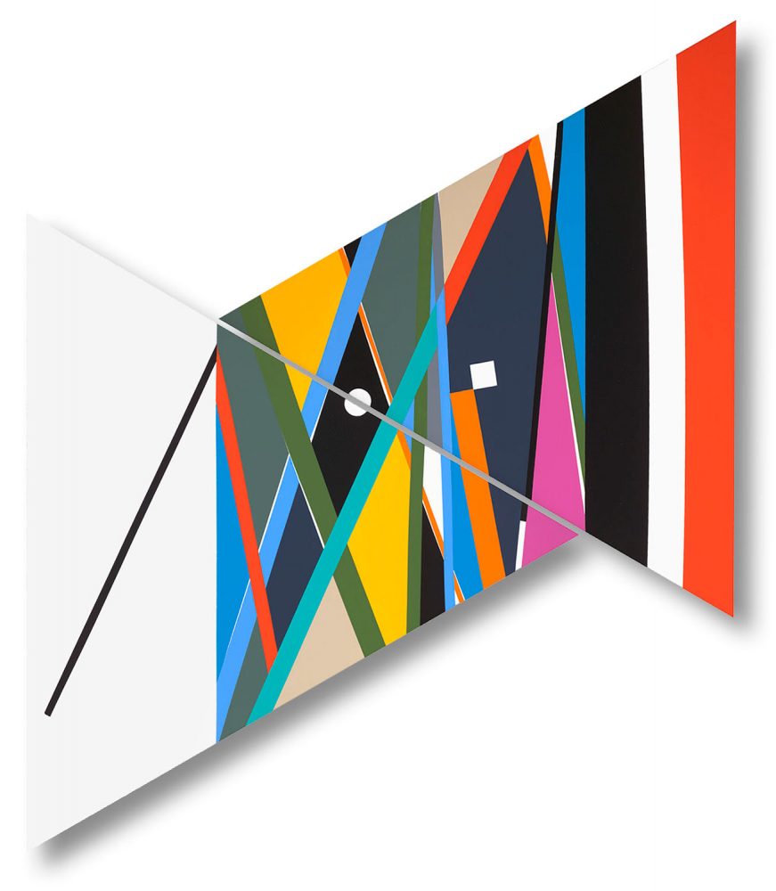 Israel Israel Guevara, Triangular Compositon Of Two II, 2013, Acrylic on Canvas, UF  32 x 22 1/4 x 1 1/2 inches, 81.3 x 56.5 x 3.8 cm, Triangular Compositon Of Two II, 2013  Acrylic on Canvas, UF  32 x 22 1/4 x 1 1/2 inches, 81.3 x 56.5 x 3.8 cm