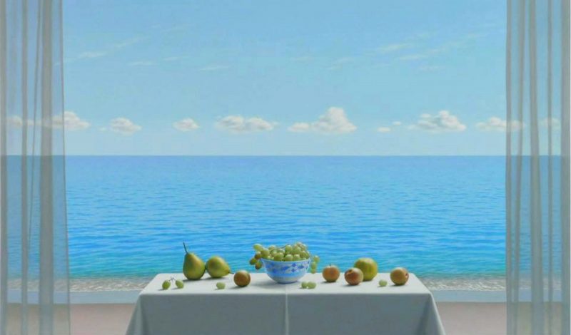 Renato Meziat, Paradise, Oil on canvas, 59,3 x 35,5 inches