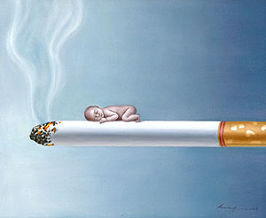 Kang Can, Don't Wake Me Up, 17 x 21 3/4 inches, 2006, Oil on Canvas