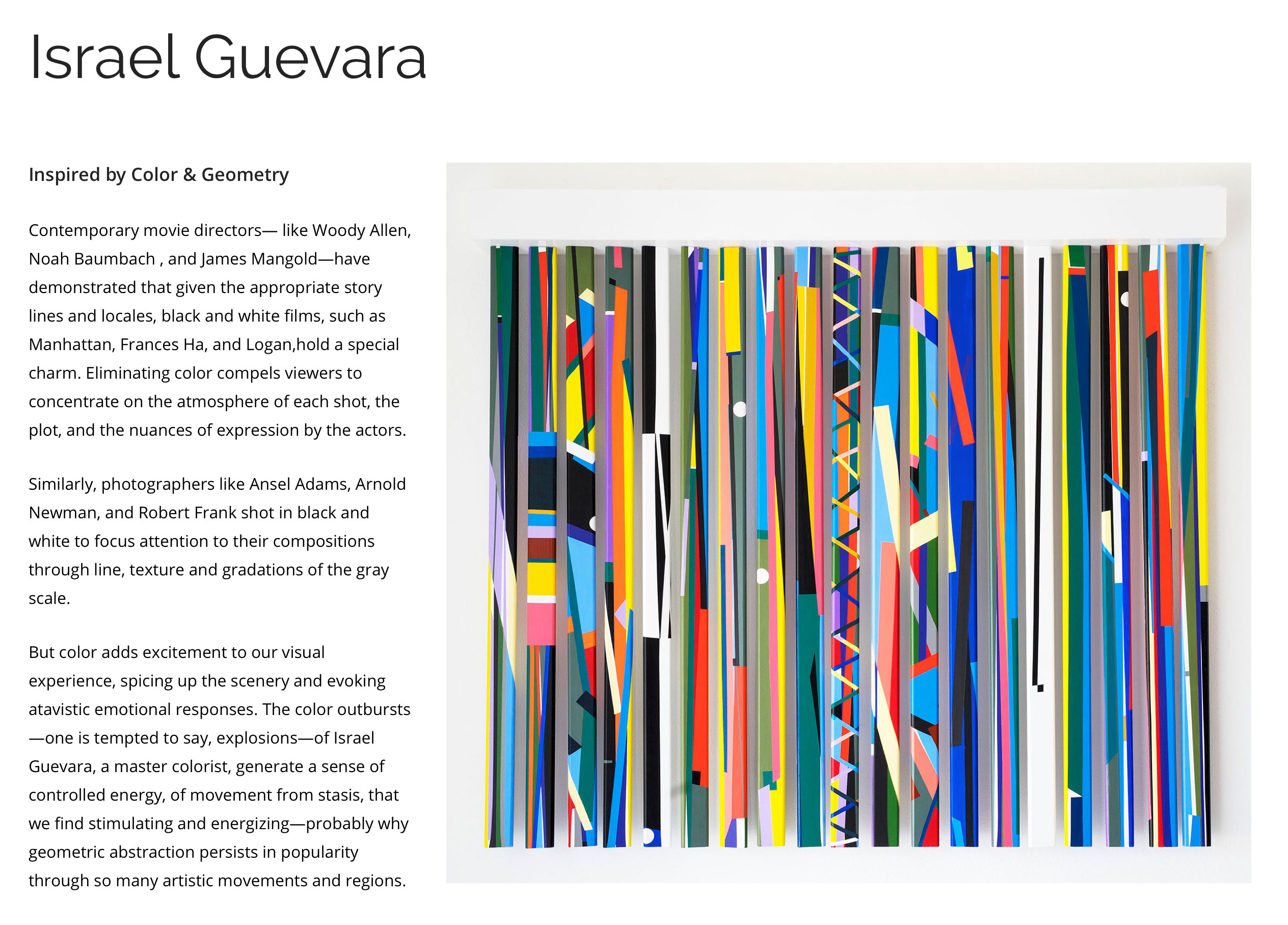 Check out our new artist page for Israel Guevara